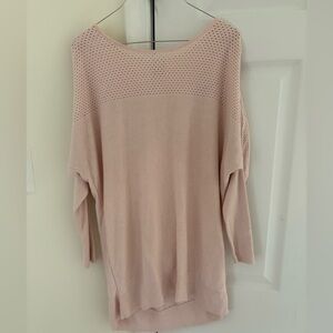 CALIA by Carrie Underwood Soft Pink Crew Neck Sweater
